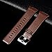 For Fitbit Ionic Band Breathable Genuine Leather Band Strap Replacement Accessories Wristband for Fitbit Ionic Women Men By CAGOS (Small, Dark Brown)