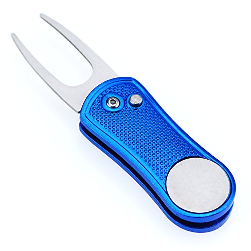 image for Mile High Life All Metal Foldable Golf Divot Tool with Pop-up Button &