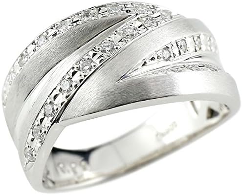 メンズ リング プラチナ 幅広 指輪 Pt900 ダイヤモンド ピンキーリング ホーニング加工 つや消し 立体的 12