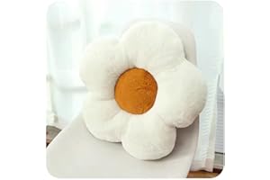 ODFNBD Flower Pillow Indie,Cute Flower Seating Cushion,Daisy Flower Shaped Cute Pillow,Rainbow Flower Shaped Cushion,Indie Th