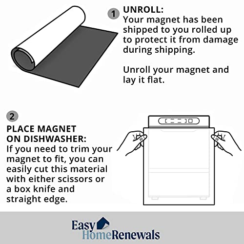 Appliance Art Instant Stainless Dishwasher Door Cover Sheet