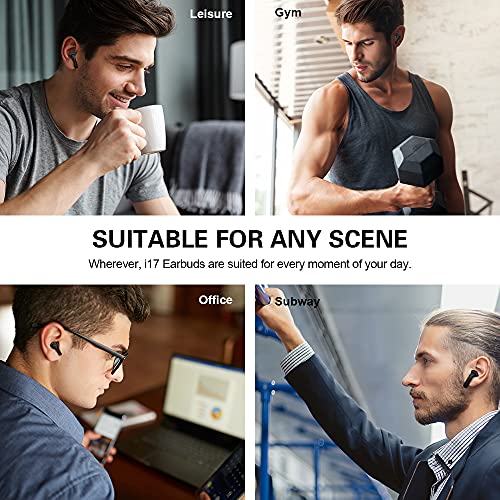 Wireless Earbuds, Bluetooth 5.0 Earphones Hi-Fi Stereo Active Noise Cancelling Headphones 32H Playtime True Wireless Earbuds IP7 Waterproof Headset In-Ear Headphones with Mic and Type C for Travel Gym