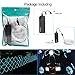ZITRADES Neon String Lights, 15ft Ice Blue EL Wire, Portable, 3 Lighting Modes, Indoor, Battery Powered, Party Decorations
