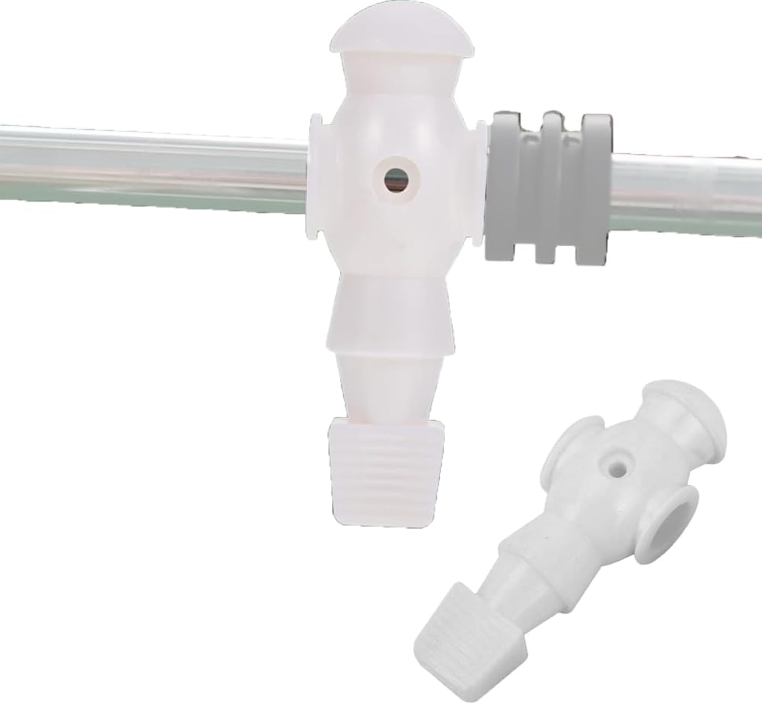 zalati Foosball Man 5/8 inch Universal Rods Table Soccer Football Player for Replacement Exchange Part - White