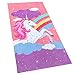 Softerry Rainbow Unicorn Velour Beach Towel for Kids 28in x 55in 100% Cotton (1 Towel 28