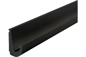 RV J Shape RV Rain Gutter, 1/2 Inch RV Trim Molding, Weather Stripping with Self-Adhesive, Roof Rain Diverter Fit for Car, Tr