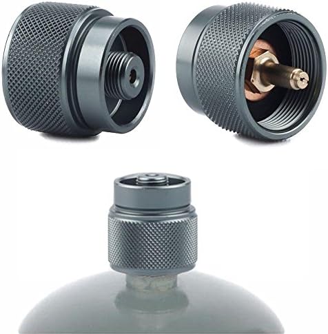 DouFole 1 Lb. LPG Outdoor Stove Heater Tank Adapter Canister Valve Cylinder Coupler Gas Propane