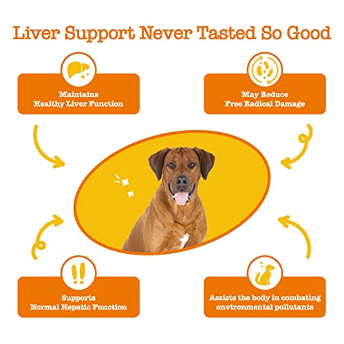Zesty Paws Liver & Kidney Support Supplement for Dogs with Milk