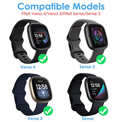 NANW 12-Pack Screen Protector Compatible with Fitbit Versa 4/Sense