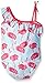 Gymboree Girls' Big Blue Flamingo Print One-Shoulder Swimsuit
