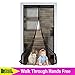 Hoobest Magnetic Screen Door with Heavy Duty Mesh Curtain and Full Frame Velcro Fits Door Size Up to 36”x82” Max.