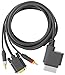 Fosmon Gold Plated 6ft Premium VGA Cable w/Digital Optical Audio Port for Microsoft Xbox 360 to TV Equipment for PC HDTV