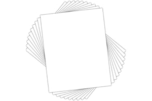 Golden State Art, Pack of 10 Uncut 8x10 White Mats Matboards, Acid Free Backing Matt Board for Photos, Frames, DIY Projects