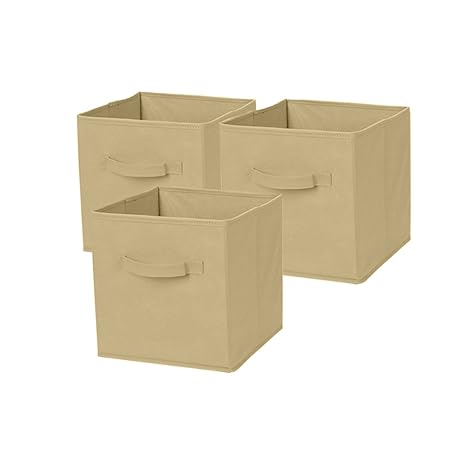 Khandro Storage Cubes Bins Fabric Drawers Closet Shelf Organizer