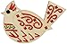 Bucilla Wood Stitchable Shapes Kit, 3 by 3-Inch, Cardinal