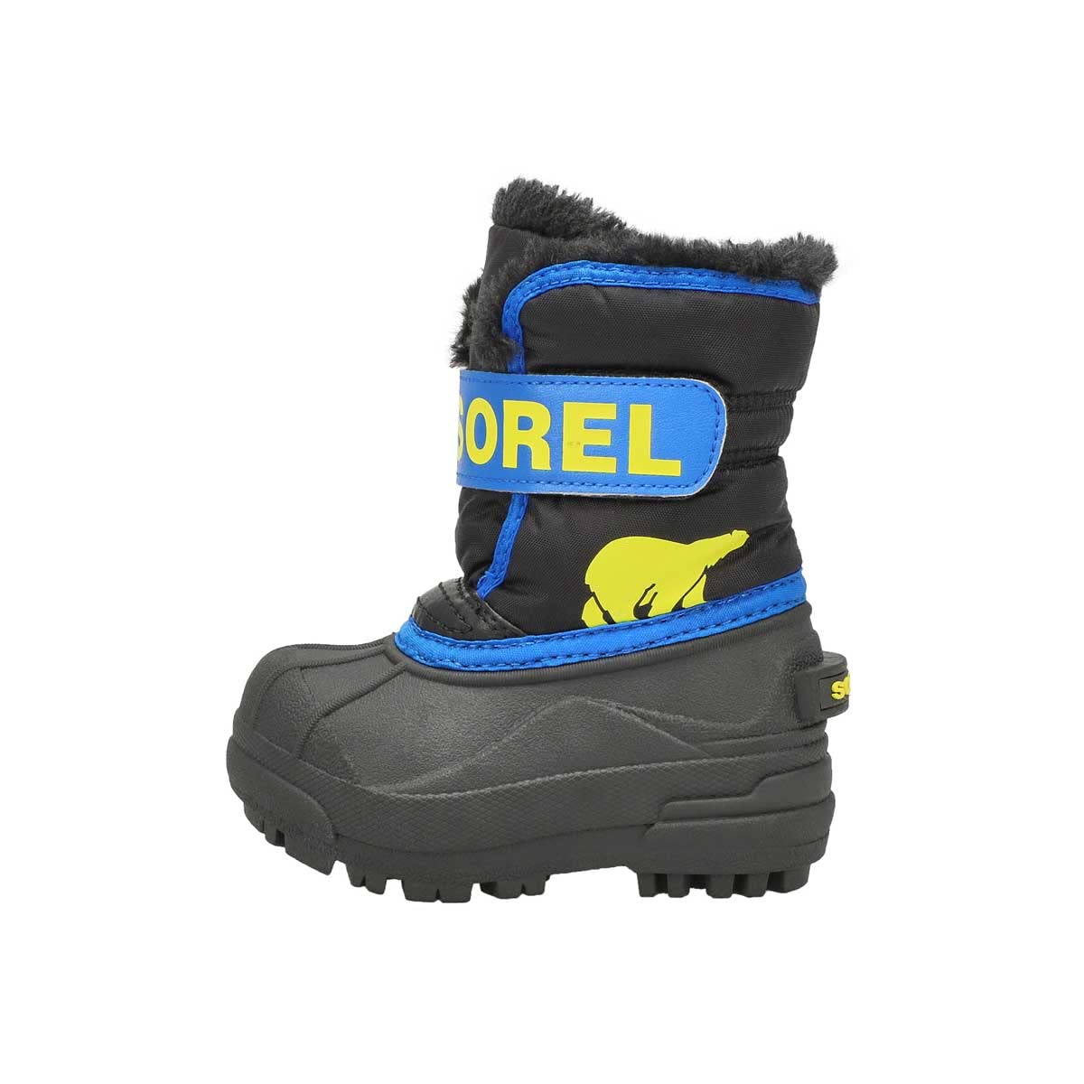 Sorel Unisex Kids Kids Snow Commander Winter Boots, Black Black X Super Blue Toddler, 3 UK