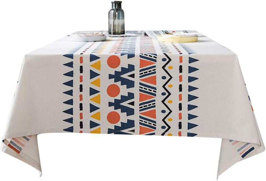 YHCWJZP Rectangle Geometric Pattern Kitchen Dining Table Cover Tablecloth Holiday Decor Kitchen Tools Kitchen Supplies