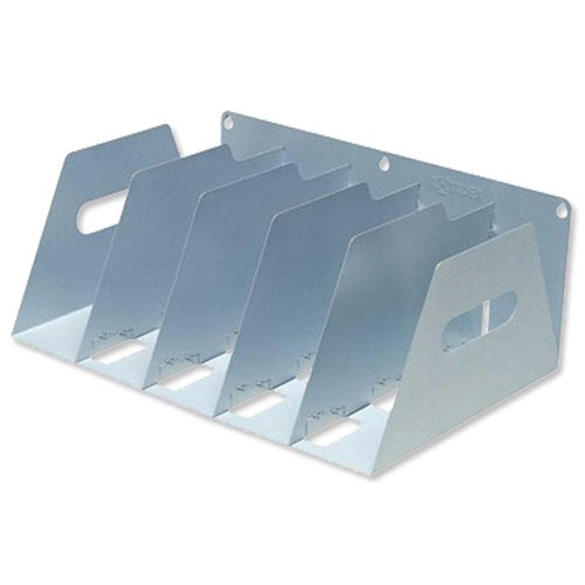 Rotadex Lever Arch Filing Rack Portable Rigid Metal W425xD300xH160mm Grey A4 Ref LAR5GMETAL