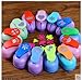 TECH-P® Creative Life 1-Inch (25mm Diameter) Multi-Pattern Hand Press Album Cards Paper Craft Punch,Card Scrapbooking Engraving Kid Cut DIY Handmade Hole Puncher,Paper Craft Punch,Flower-5