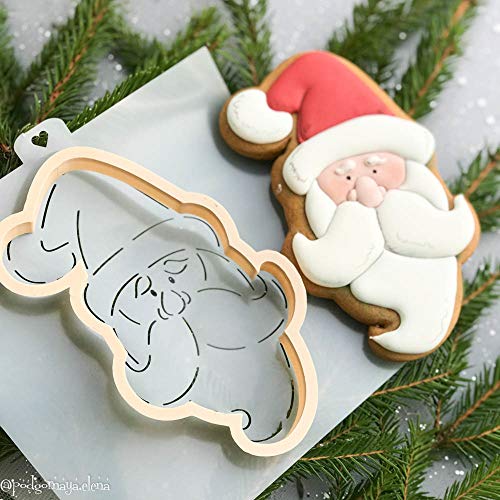 Cookie Cutter with Stencil set SANTA`S HEAD Pricepulse