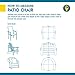 Duck Covers Elegant Waterproof 36 Inch W Patio Chair Cover, Outdoor Chair Covers