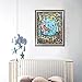 Bysincy DIY 5D Diamond Painting Kits Full Drill for Adults Kids,Full Drill Round Crystal Rhinestone Embroidery Cross Stitch Home Wall Decor Arts Craft Canvas