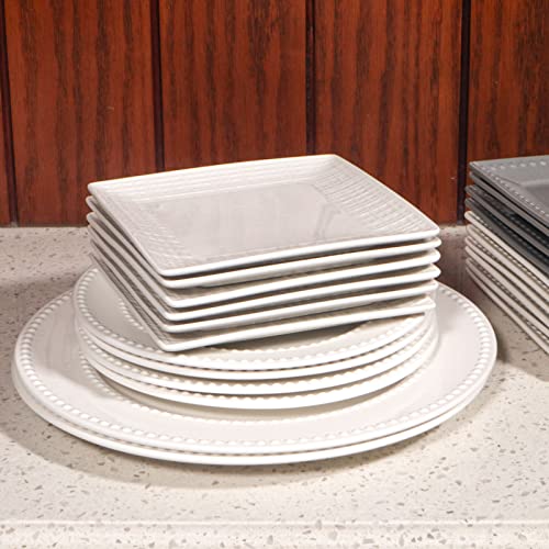Appetizer Plates, Ceramic Dessert Plates, Salad Plates Set of 6,