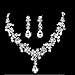 HeroNeo® Hot Prom Wedding Bridal Party Crystal Rhinestone Necklace Earring Jewelry Sets (08#)