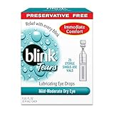 AMO Blink Tears Lubricating Eye Drops -- 25 Sterile Single-Use Vials