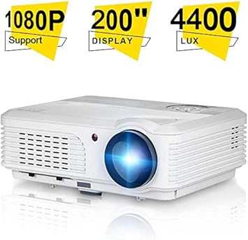 4200 Lúmenes LCD Casa Teatro Proyector, Apoyo Full HD 1080P 200 ...