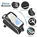 UBEGOOD Bike Front Frame Bags, Bicycle Phone Bags Waterproof, Top Tube Mount Handlebar Storage Bag, Bike Phone Holder with Touch Screen Large Capacity, Cycling Pack Fit Phones Below 6.0″thumb 3