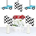 Letâ€™s Go Racing - Racecar - Decorations DIY Race Car Birthday Party or Baby Shower Essentials - Set of 20