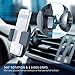 Car Phone Holder, F-color One Press Install Air Vent Car Phone Mount Quick Release Car Mount Holder 3 Side Grips Car Cradle for iPhone 7 7Plus 6s 6 Plus, Samsung, Google Pixel, Nexus, HTC, GPS, Black