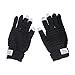 Bao Xin Wool Knitted Glove Special Designed for Touch Screen Cell Phone/Tablet /Mp5 etc,Soft and Cold Proof (Black)