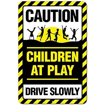 Amazon.com: Drive Like Your Kids Live Here Reflective Traffic Sign ...