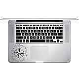 Not All Those Who Wander Are Lost LOTR Compass Vinyl Sticker Laptop Keyboard Inside Corner iPhone Cell Decal (3.5