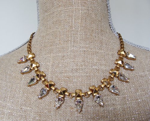 Chandelier Necklace Vintage Gold Tone 