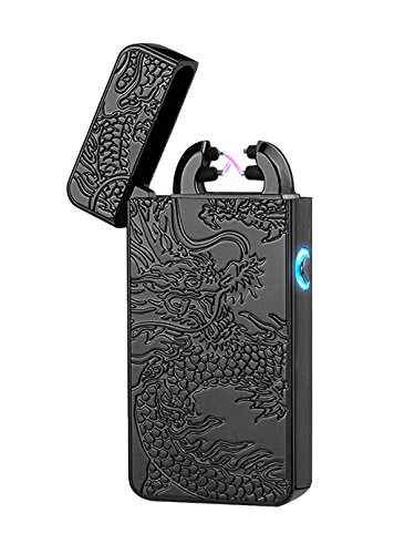 Aokvic USB electrónico encendedor recargable arco electrónico Mechero Sin Llama Resistente Al