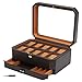 WOLF Windsor 10 Piece Watch Box with Drawer