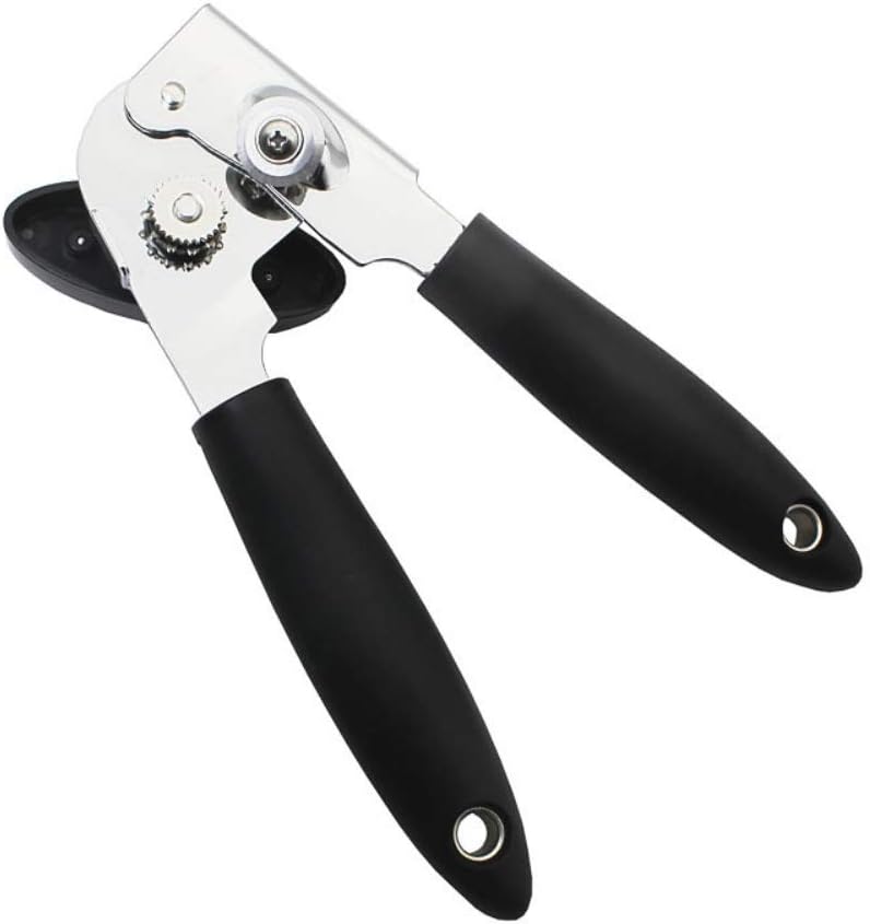 ICTOLOGY Can Opener - Kitchen Durable Stainless Steel Heavy Duty Can Opener 3-in-1 Can Openers Bottle Deluxe Can Opener, Black