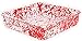 Crow Canyon Home Enamelware Square Brownie Pan, 9 inch, Red/White Splatter