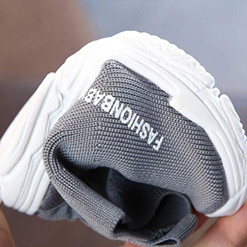 Dainzuy Toddler Baby Boys Girls Mesh Boots Sport Sneakers Socks Shoes (Age:12-18M EU:20 US:5.5, Gray)