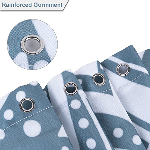 image for Uphome Fabric Shower Curtain Waterproof Medallion Pattern Custom Manda