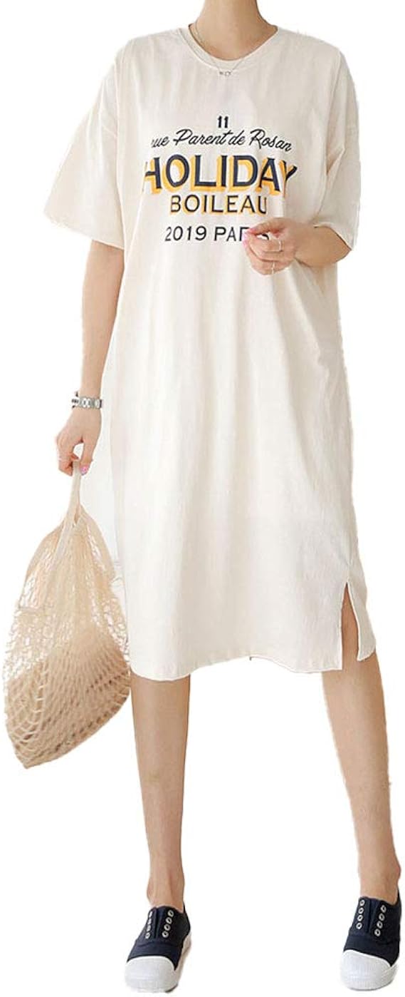 Amazon Co Jp マタニティ ワンピース パジャマ 授乳服 授乳口 部屋着 ルームウェア 入院着 春 夏 春夏 産前産後 大きいサイズ トレーナー アイボリー 服 ファッション小物