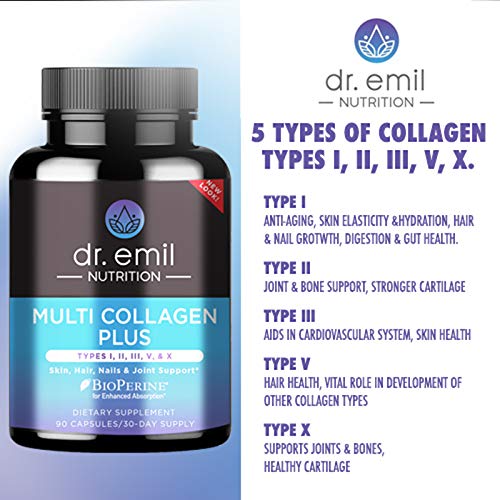 DR EMIL NUTRITION Multi Collagen Plus Pills Collagen Supplement to
