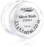 Supernail Glitter, Silver Rush, 0.125 Ounce