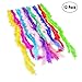 Kicko Mini Marabou Feather Boas - 12 Pack of 44 Inches - Assorted - for Halloween Costumes, Kids, Props, and Party Favors