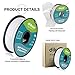 PLA 3D Printer Filament Neatly Rolled 2.2 lbs (1KG)- 1.75mm Pla Filament, Dimensional Accuracy +/- 0.03 mm, White
