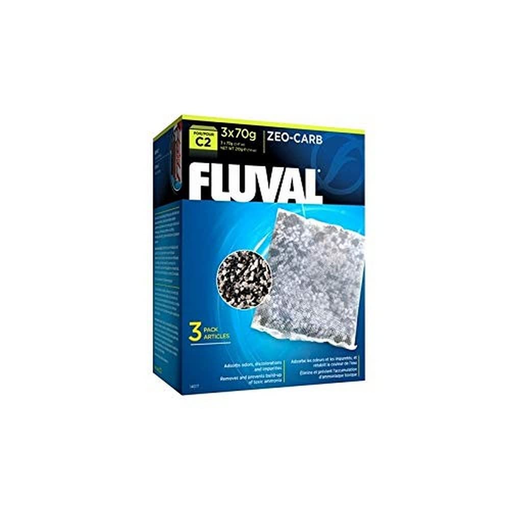 Fluval C2 Zeo Carb for Mechanical Filtration 210 g Pack of 3