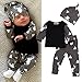 3Pcs/Set Newborn Baby Girl Boy Deer Tops T-shirt+Leggings + Hat Outfits Pajamas Set